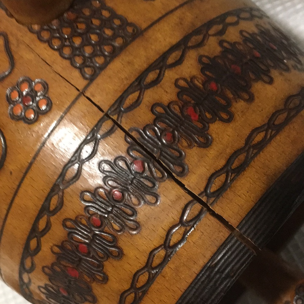 Miniature Vintage Oak Wine Barrel. - Picture 3 of 7